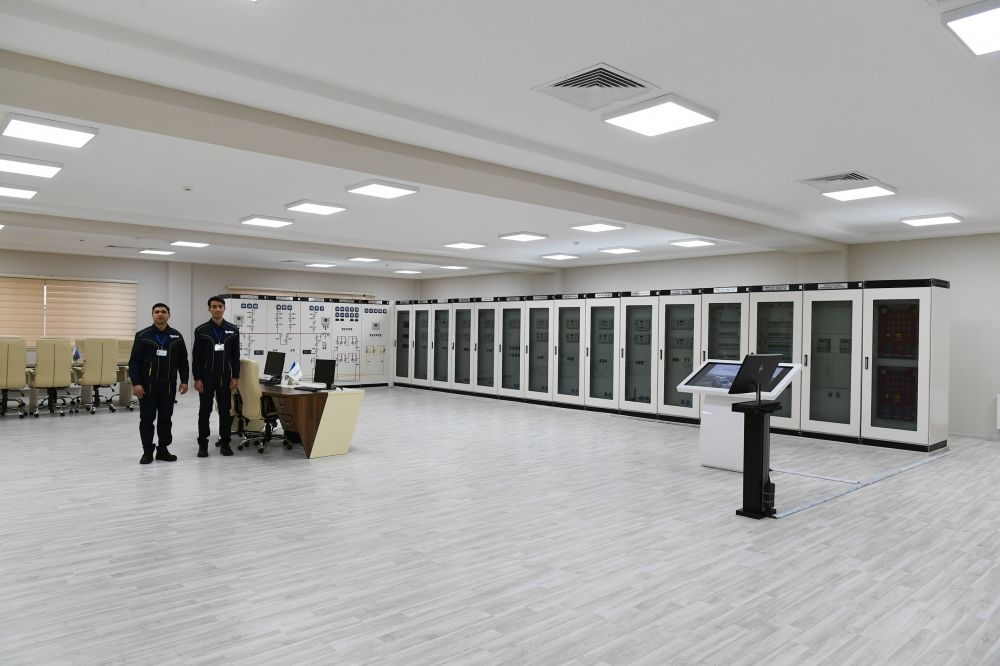 Президент Ильхам Алиев принял участие в открытии подстанции «Дюбенди» ОАО «Азерэнержи» (ФОТО) (версия 2)