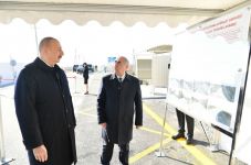 Президент Ильхам Алиев принял участие в открытии после реконструкции автомобильной дороги Пирили-Мурадхан-Сор-Сор (ФОТО) (версия 2)