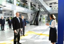 Президент Ильхам Алиев принял участие в церемонии открытия центра ASAN xidmət в Кюрдамире (ФОТО) (версия 2)