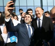 Президент Ильхам Алиев принял участие в церемонии открытия центра ASAN xidmət в Кюрдамире (ФОТО) (версия 2)