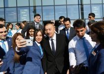 Президент Ильхам Алиев принял участие в церемонии открытия центра ASAN xidmət в Кюрдамире (ФОТО) (версия 2)