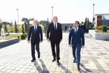 Президент Ильхам Алиев принял участие в церемонии открытия центра ASAN xidmət в Кюрдамире (ФОТО) (версия 2)