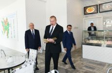 Президент Ильхам Алиев принял участие в церемонии открытия центра ASAN xidmət в Кюрдамире (ФОТО) (версия 2)