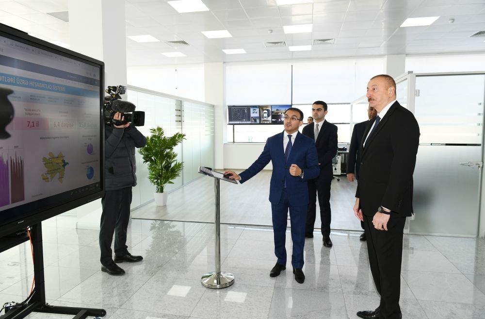 Президент Ильхам Алиев принял участие в церемонии открытия центра ASAN xidmət в Кюрдамире (ФОТО) (версия 2)