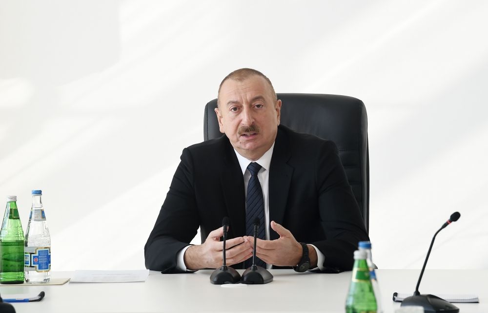 Президент Ильхам Алиев принял участие в церемонии открытия центра ASAN xidmət в Кюрдамире (ФОТО) (версия 2)