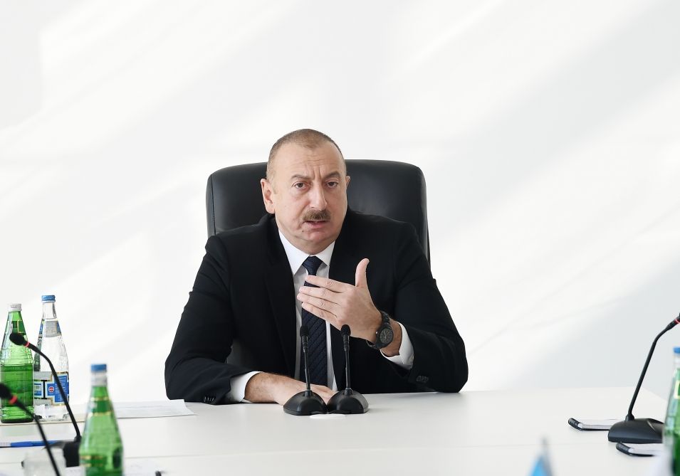 Президент Ильхам Алиев принял участие в церемонии открытия центра ASAN xidmət в Кюрдамире (ФОТО) (версия 2)