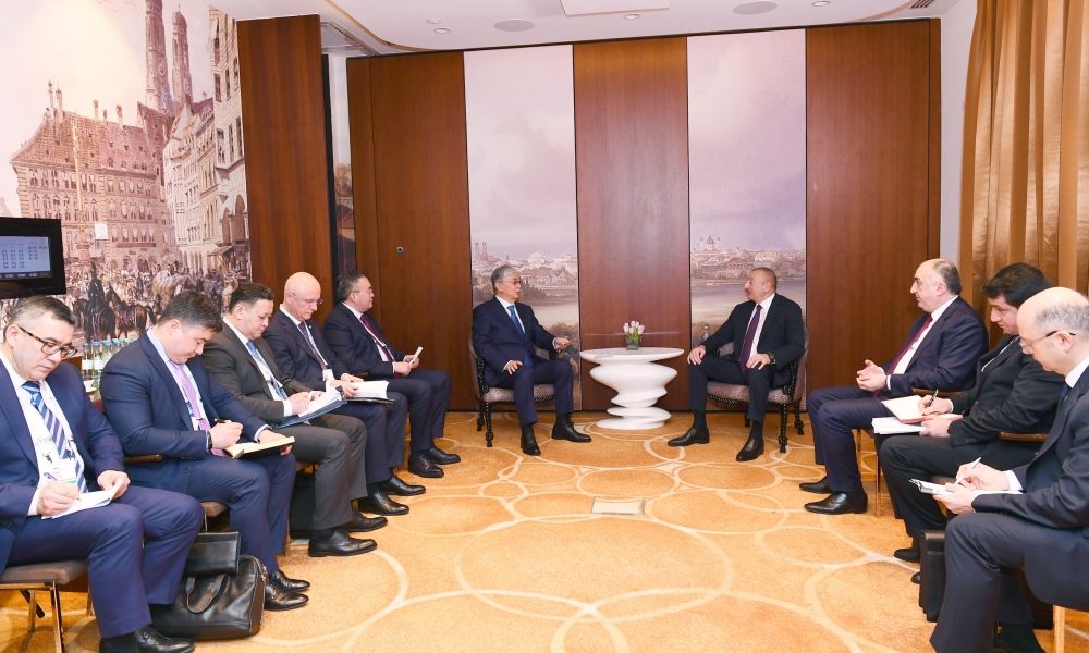 В Мюнхене состоялась встреча Президентов Азербайджана и Казахстана (ФОТО) (Версия 2)