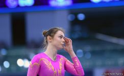 Лучшие моменты Кубка мира по прыжкам на батуте и акробатической дорожке в Баку (ФОТО)