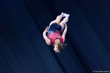 Лучшие моменты Кубка мира по прыжкам на батуте и акробатической дорожке в Баку (ФОТО)