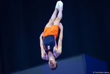 Лучшие моменты Кубка мира по прыжкам на батуте и акробатической дорожке в Баку (ФОТО)