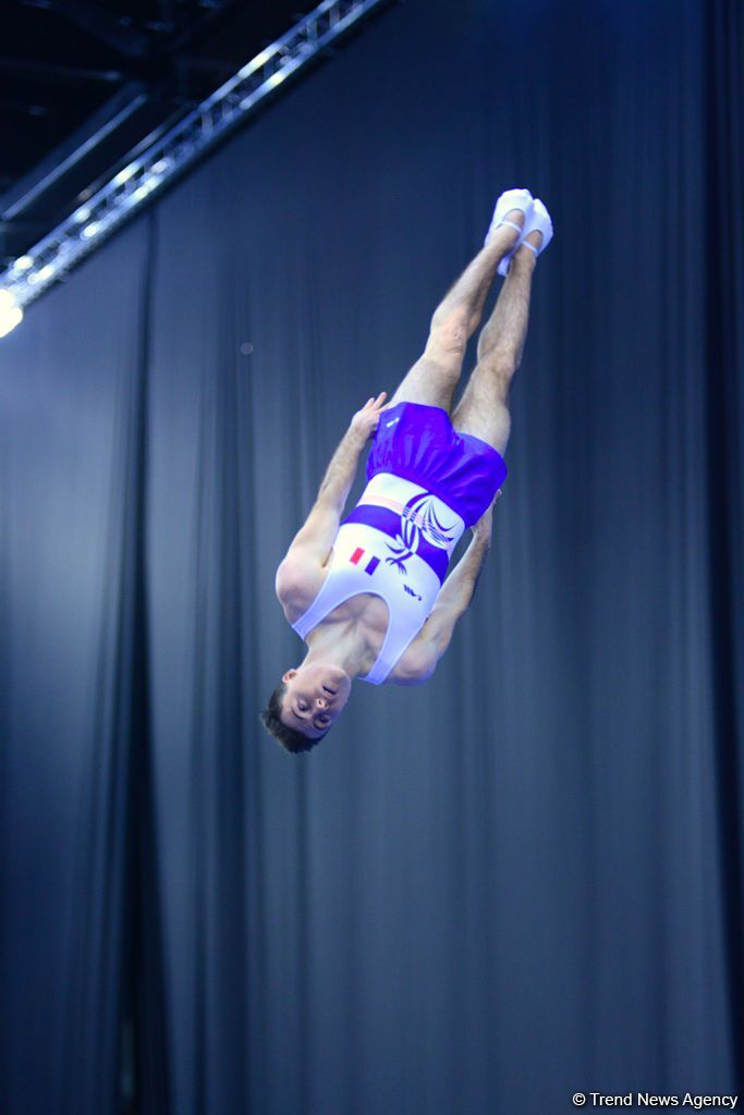 Лучшие моменты Кубка мира по прыжкам на батуте и акробатической дорожке в Баку (ФОТО)