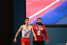 В Баку продолжаются финальные соревнования Кубка мира по прыжкам на батуте и акробатической дорожке (ФОТОРЕПОРТАЖ)