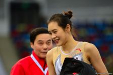 В Баку продолжаются финальные соревнования Кубка мира по прыжкам на батуте и акробатической дорожке (ФОТОРЕПОРТАЖ)