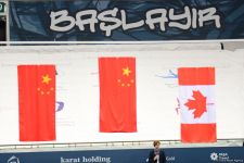 Состоялась церемония награждения победителей и призеров в индивидуальной программе по прыжкам на батуте в рамках Кубка мира (ФОТО)