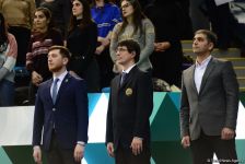 Состоялась церемония награждения победителей и призеров в синхронной программе по прыжкам на батуте в рамках Кубка мира (ФОТО)