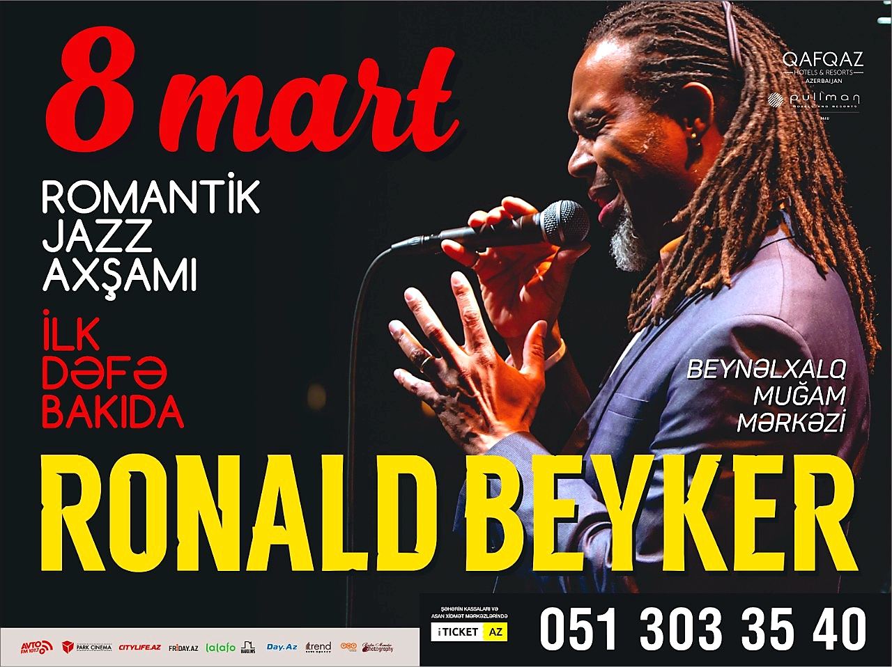 Романтическое поздравление азербайджанских женщин от американского джазмена (ВИДЕО, ФОТО)