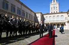В Риме состоялась официальная церемония проводов Президента Ильхама Алиева (ФОТО)