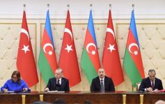 Подписаны азербайджано-турецкие документы (ФОТО)