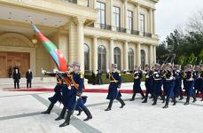 В Баку состоялась церемония официальной встречи Президента Турции Реджепа Тайипа Эрдогана (ФОТО)