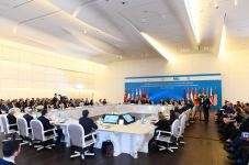 Президент Ильхам Алиев принял участие в VI заседании министров в рамках Консультативного совета "Южного газового коридора" (ФОТО) (версия 3)