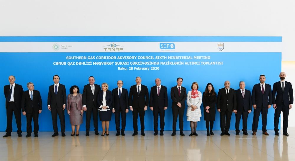 Президент Ильхам Алиев принял участие в VI заседании министров в рамках Консультативного совета "Южного газового коридора" (ФОТО) (версия 3)