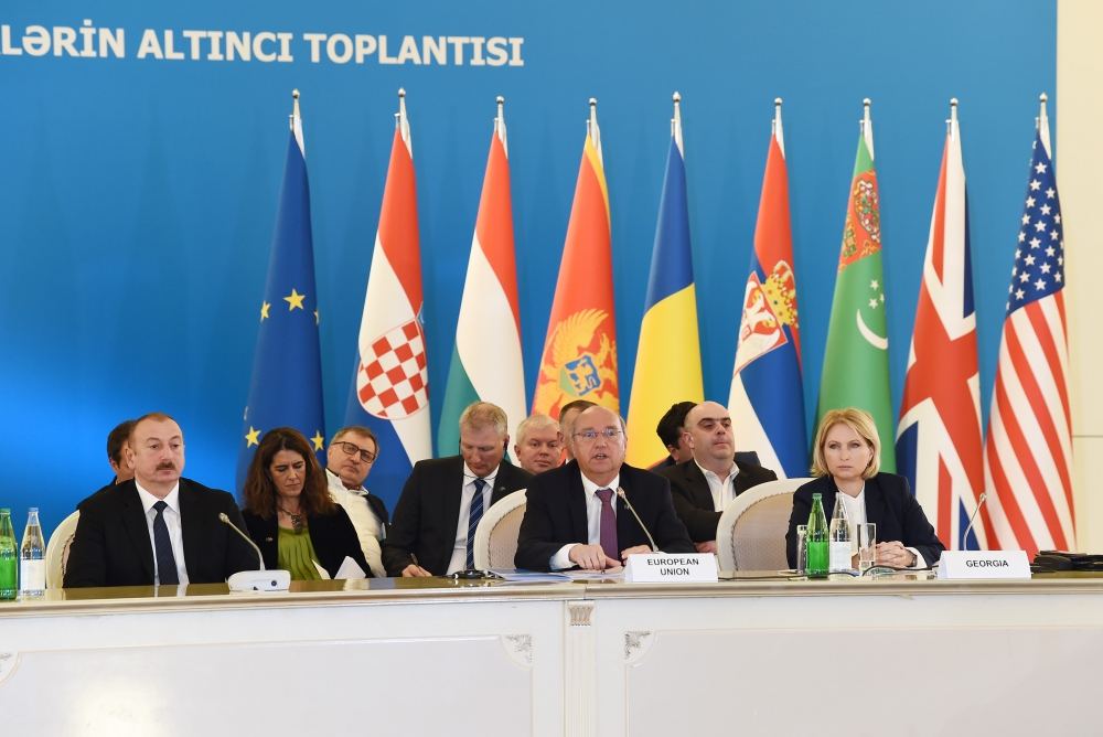 Президент Ильхам Алиев принял участие в VI заседании министров в рамках Консультативного совета "Южного газового коридора" (ФОТО) (версия 3)