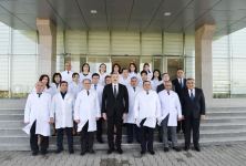 Президент Ильхам Алиев принял участие в открытии Геранбойской районной центральной больницы (ФОТО) (Версия 2)