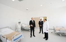 Президент Ильхам Алиев принял участие в открытии Геранбойской районной центральной больницы (ФОТО) (Версия 2)