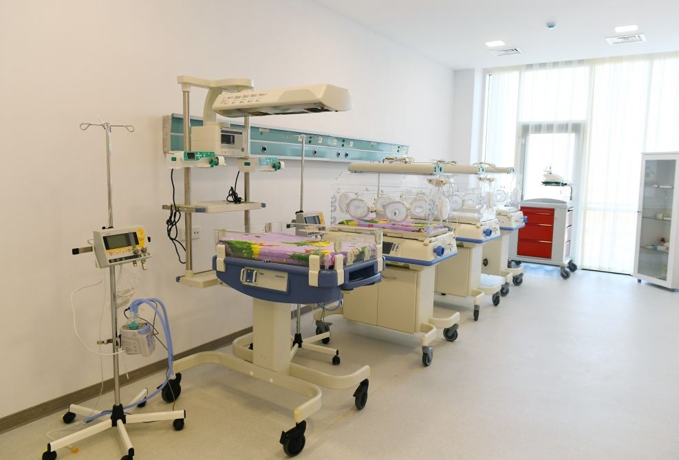 Президент Ильхам Алиев принял участие в открытии Геранбойской районной центральной больницы (ФОТО) (Версия 2)