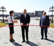 Президент Ильхам Алиев принял участие в открытии Музея государственных символов в Товузе (ФОТО) (версия 2)