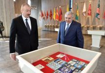Президент Ильхам Алиев принял участие в открытии Музея государственных символов в Товузе (ФОТО) (версия 2)