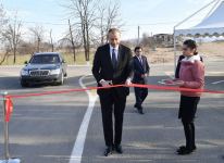 Президент Ильхам Алиев принял участие в открытии автомагистрали Даш Салахлы-Уркмезли-Демирчиляр  (ФОТО)