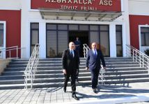 Президент Ильхам Алиев ознакомился с деятельностью Товузского филиала ОАО «Азерхалча» (ФОТО)