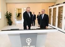 Президент Ильхам Алиев принял участие в открытии подстанции в Агстафе (ФОТО)