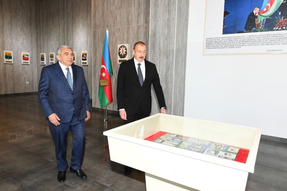 Президент Ильхам Алиев принял участие в открытии Музея государственных символов в Товузе (ФОТО) (версия 2)