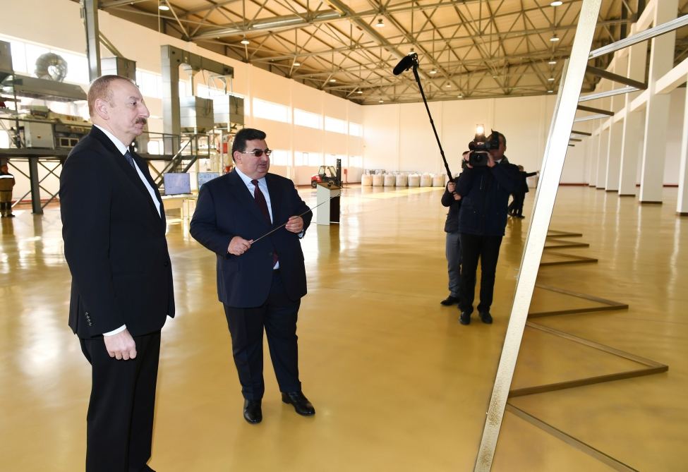 Президент Ильхам Алиев принял участие в открытии Агстафинского аграрнопромышленного комплекса (ФОТО) (версия 2)