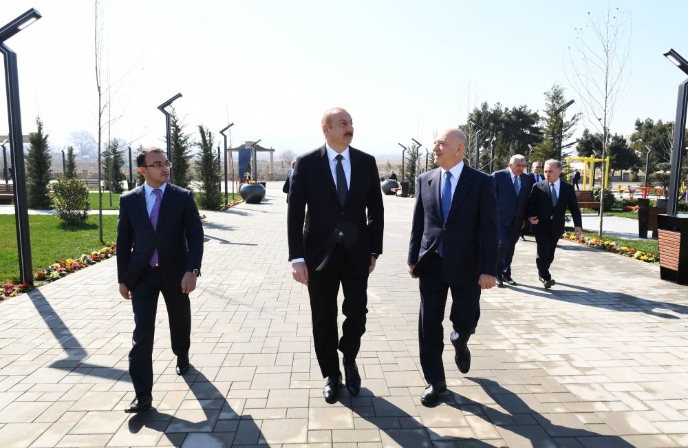 Президент Ильхам Алиев принял участие в открытии комплекса “ASAN Həyat” в Товузе (ФОТО) (версия 2)