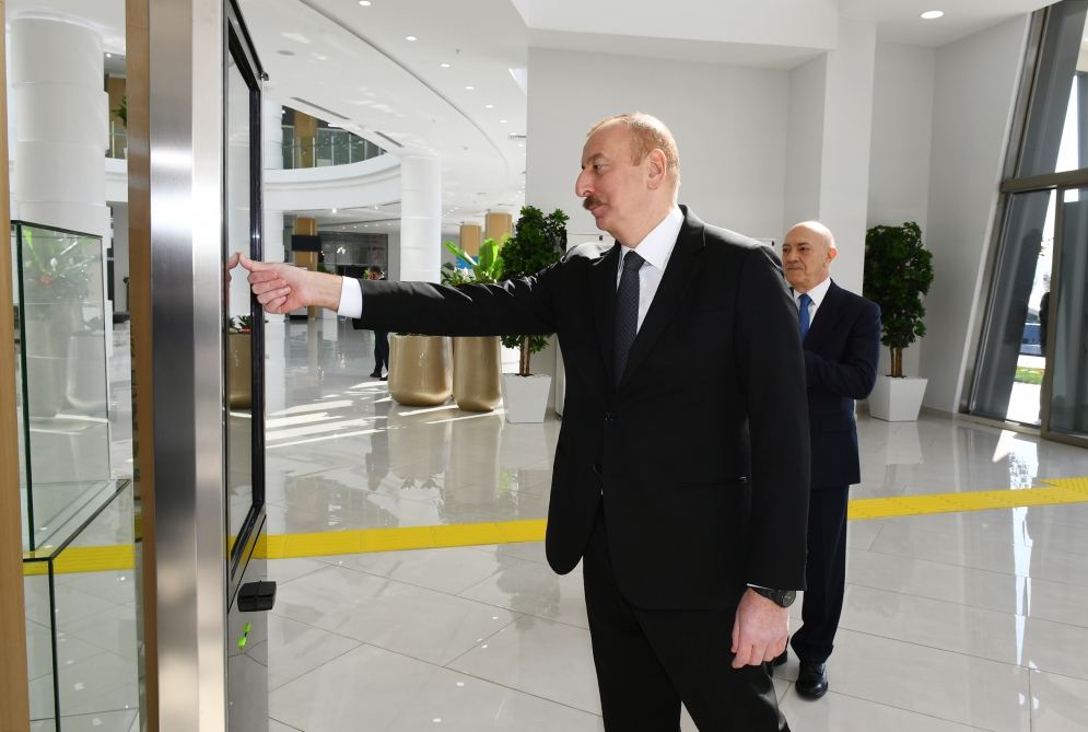 Президент Ильхам Алиев принял участие в открытии комплекса “ASAN Həyat” в Товузе (ФОТО) (версия 2)