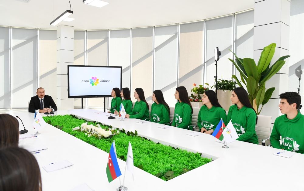 Президент Ильхам Алиев принял участие в открытии комплекса “ASAN Həyat” в Товузе (ФОТО) (версия 2)