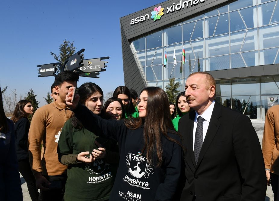 Президент Ильхам Алиев принял участие в открытии комплекса “ASAN Həyat” в Товузе (ФОТО) (версия 2)