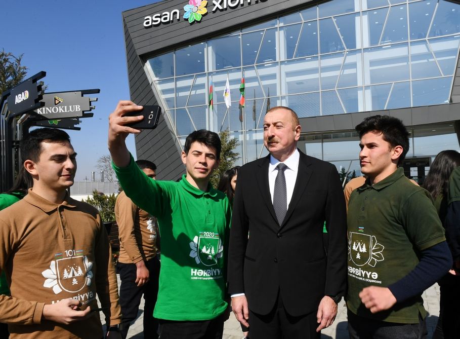 Президент Ильхам Алиев принял участие в открытии комплекса “ASAN Həyat” в Товузе (ФОТО) (версия 2)