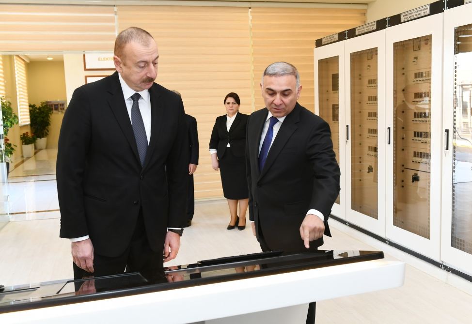 Президент Ильхам Алиев принял участие в открытии подстанции в Агстафе (ФОТО)