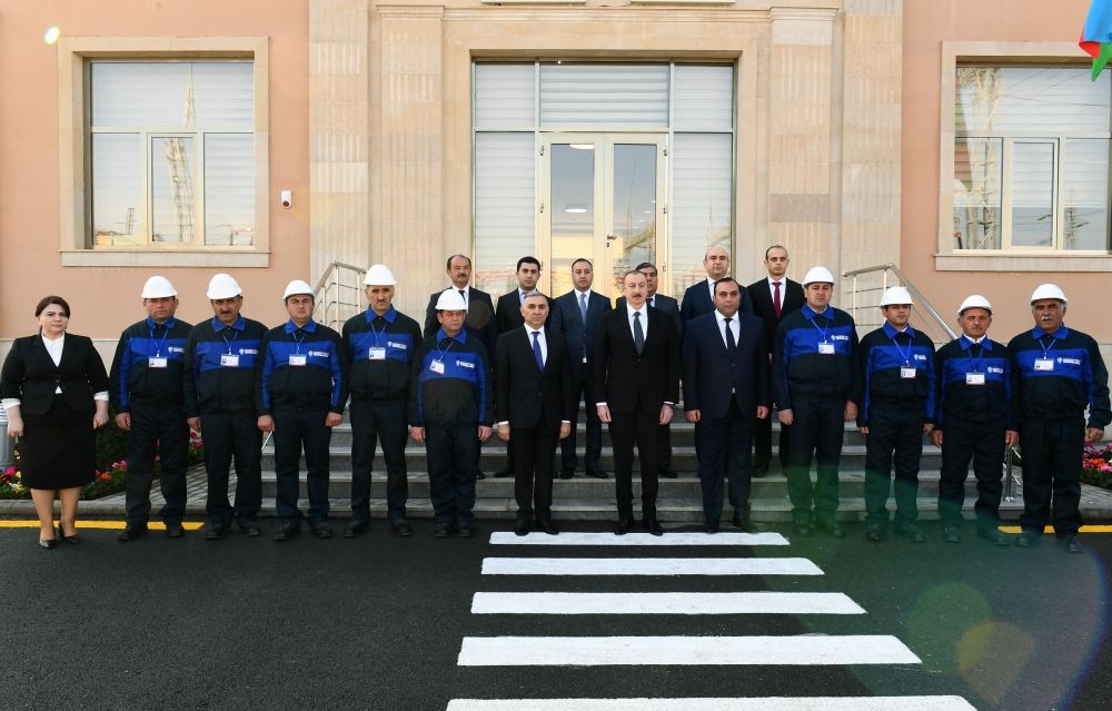 Президент Ильхам Алиев принял участие в открытии подстанции в Агстафе (ФОТО)