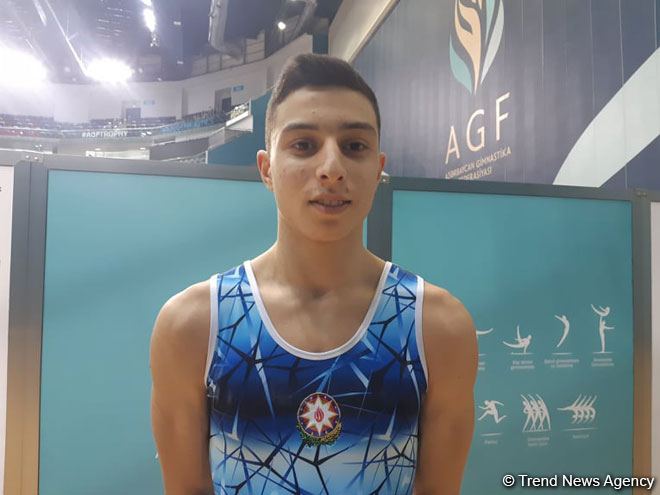 Турнир AGF Junior Trophy - подготовка к Чемпионату Европы по мужской спортивной гимнастике – азербайджанский спортсмен