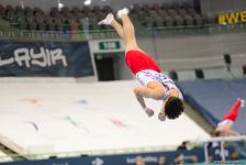 В Баку стартовал первый день соревнований Кубка мира FIG по спортивной гимнастике (ФОТО)