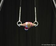 В Баку стартовал первый день соревнований Кубка мира FIG по спортивной гимнастике (ФОТО)