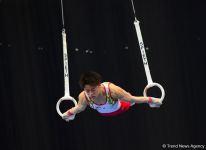 В Баку стартовал первый день соревнований Кубка мира FIG по спортивной гимнастике (ФОТО)