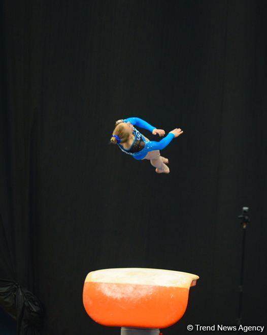 В Баку стартовал первый день соревнований Кубка мира FIG по спортивной гимнастике (ФОТО)