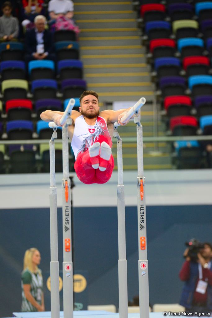 В Баку стартовал первый день соревнований Кубка мира FIG по спортивной гимнастике (ФОТО)