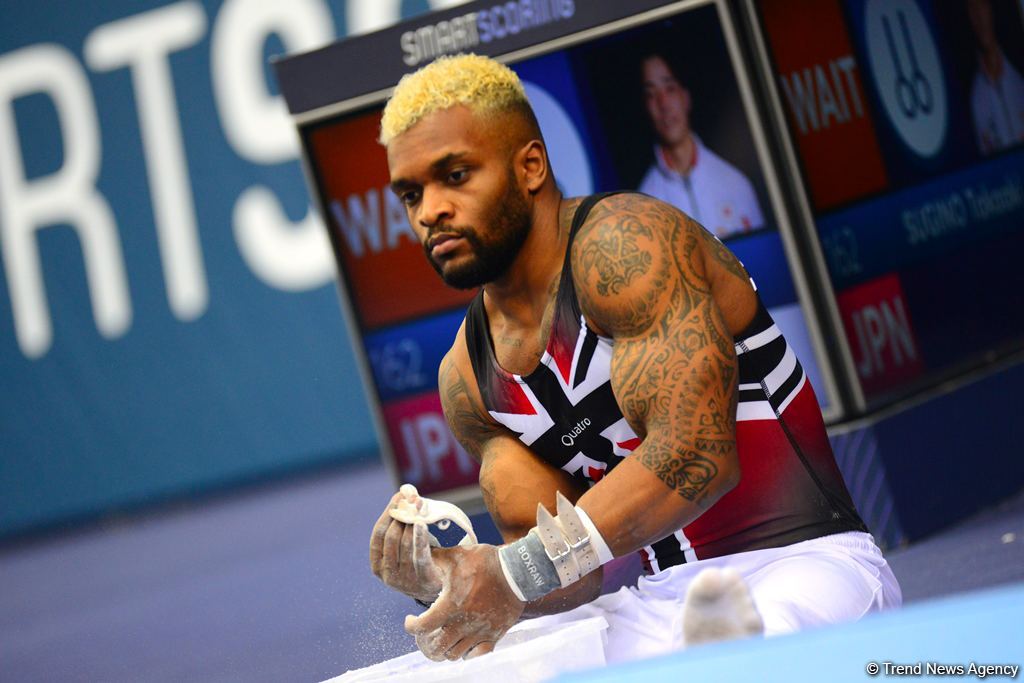 В Баку стартовал первый день соревнований Кубка мира FIG по спортивной гимнастике (ФОТО)